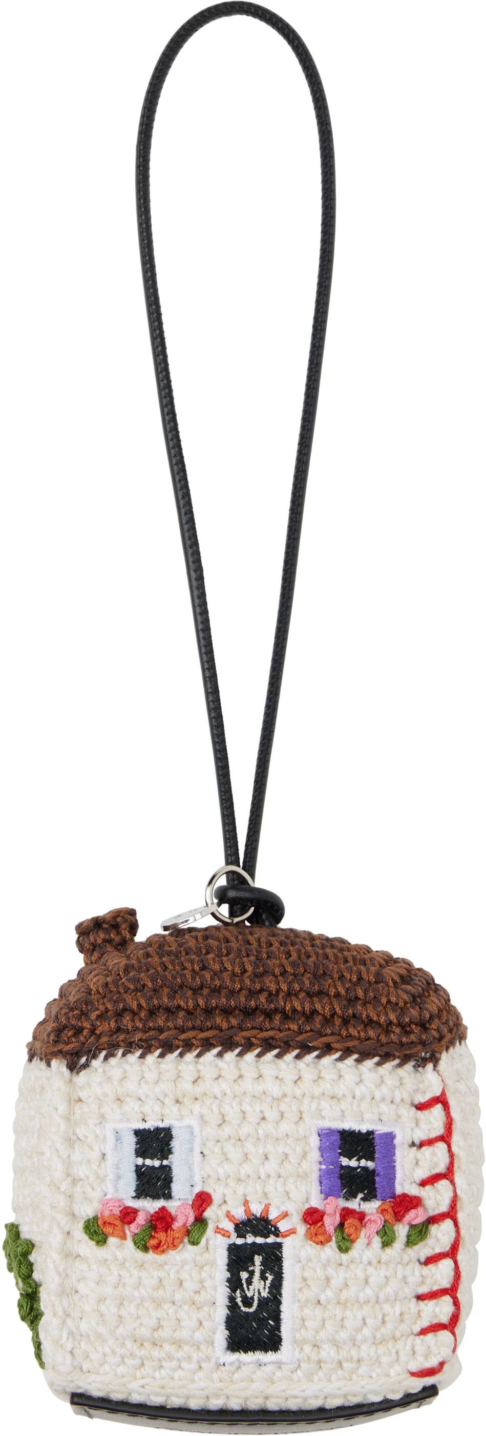 JW Anderson JW Anderson Brown & Off-White House Crochet Keychain Size ONE SIZE - 1 Thumbnail