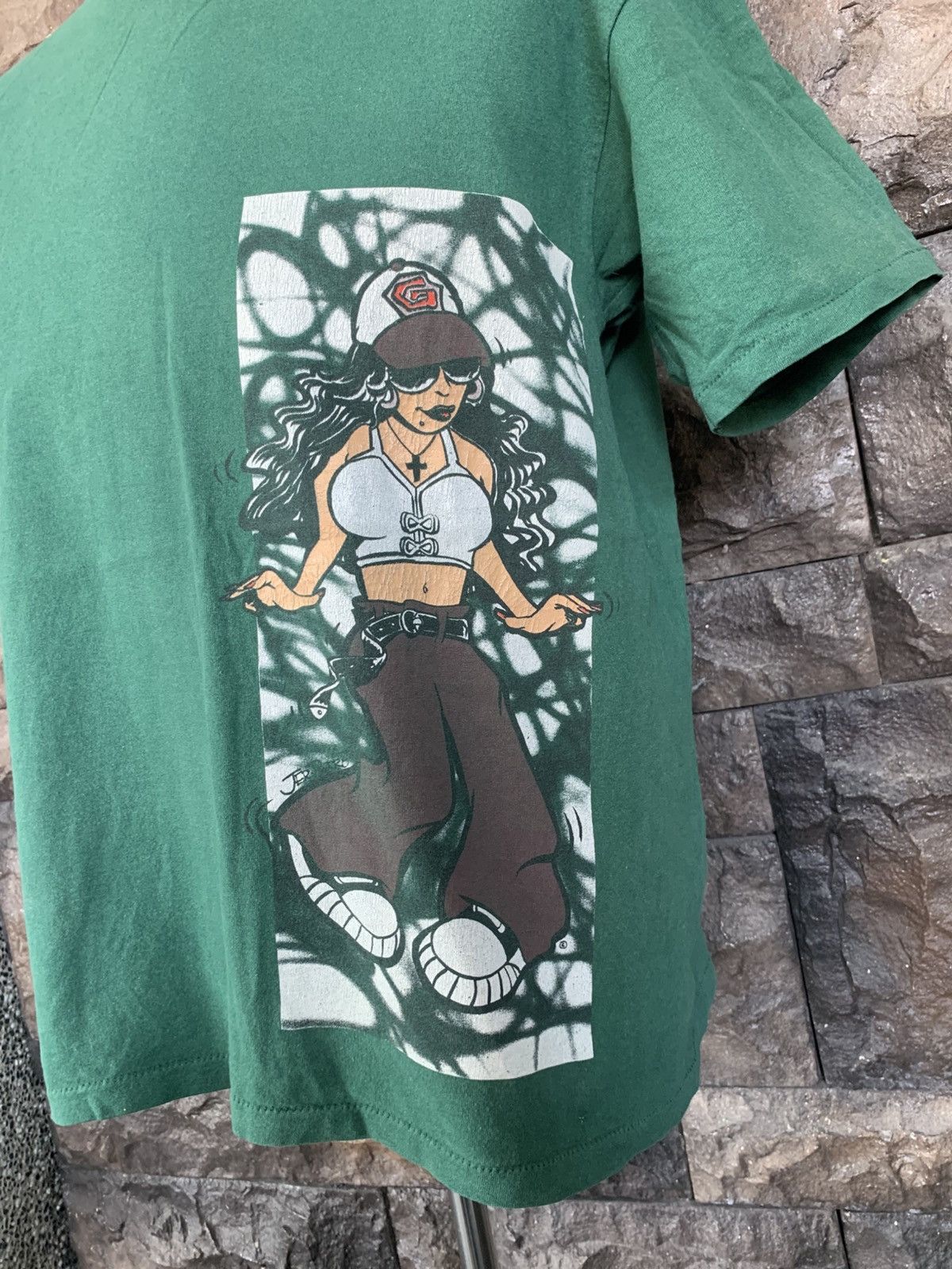 Vintage Vintage 90s Graffiti Hip Hop Graphics Streetwear T shirt Size US L / EU 52-54 / 3 - 2 Thumbnail