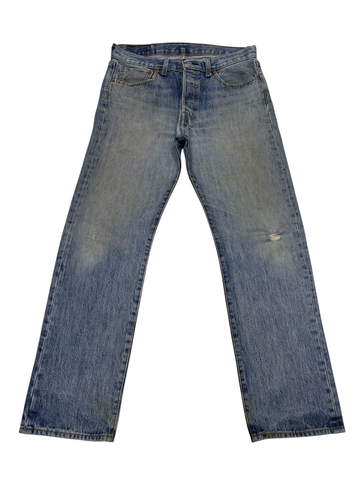 Levi's × Undercover Vintage Levis 501 Kurt Cobain Distressed Denim Jeans Size US 33 - 1 Thumbnail
