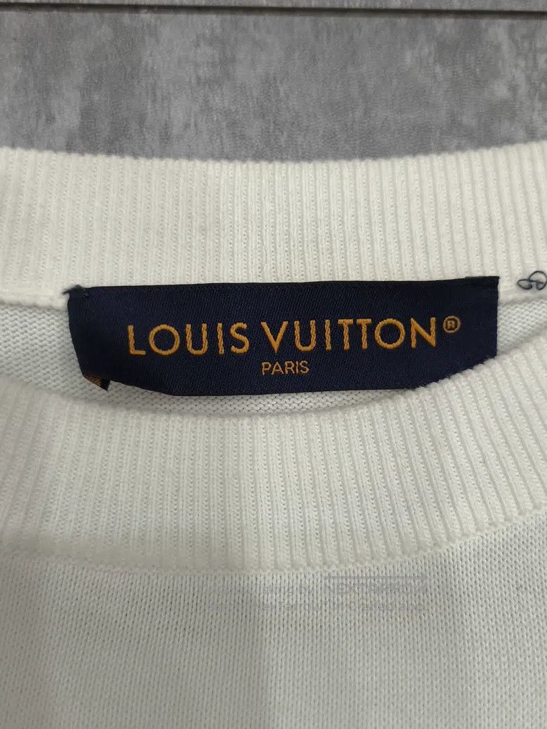Louis Vuitton Louis Vuitton White Flame Soccer Knit Short Sleeve Size US M / EU 48-50 / 2 - 4 Thumbnail
