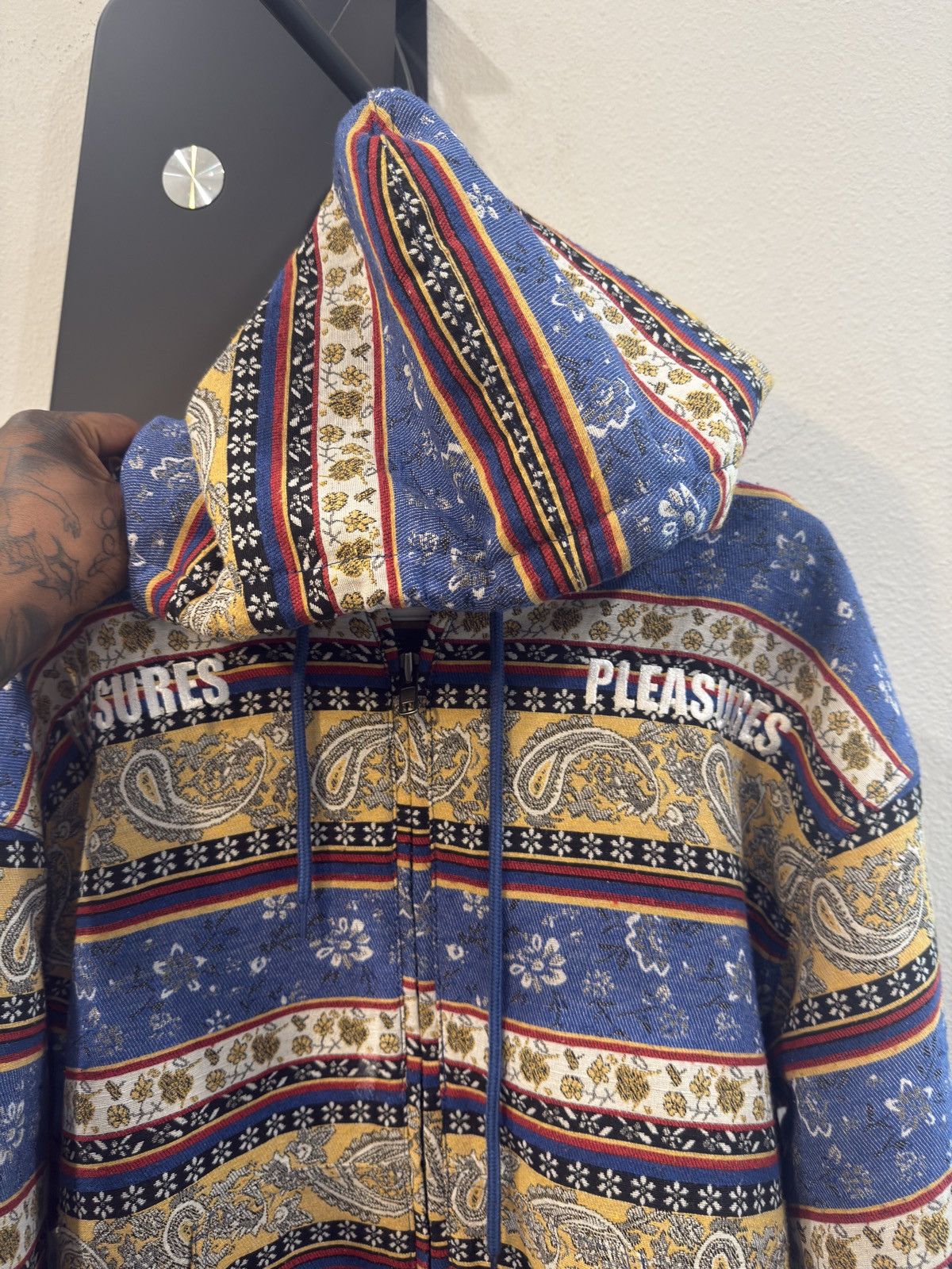 Pleasures Pleasures Paisley Heavy Hoody Size US L / EU 52-54 / 3 - 4 Thumbnail