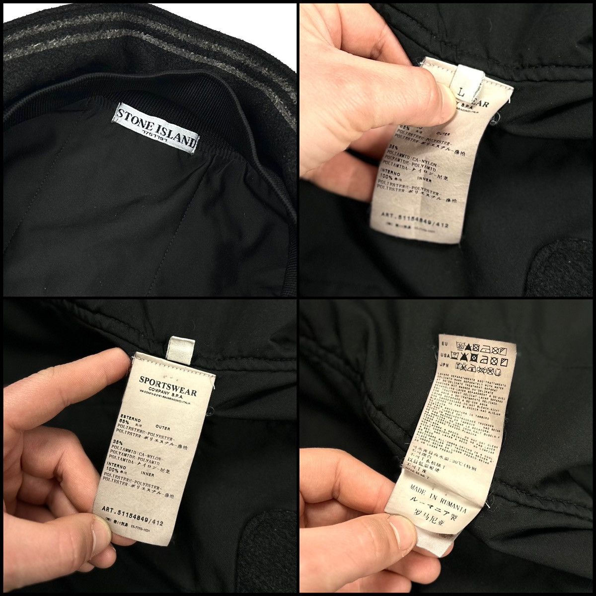 Stone Island × Vintage Vintage 2009 STONE ISLAND DAVID TC Logo Black Casual Jacket Size US L / EU 52-54 / 3 - 10 Thumbnail
