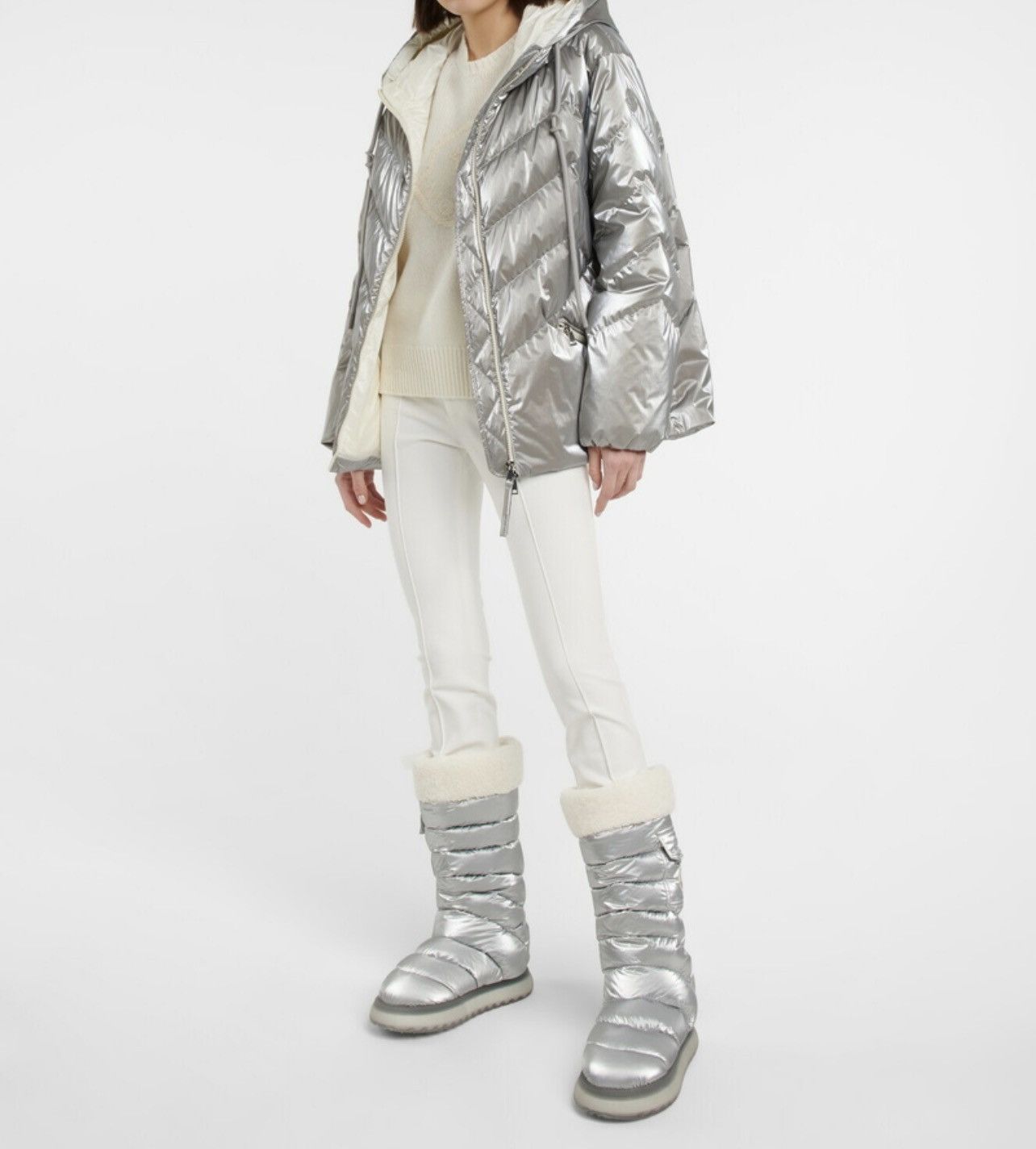 Moncler Moncler Gaia Pocket Faux Fur-Trim Snow Boots size 38 Size US 8 / IT 38 - 2 Thumbnail