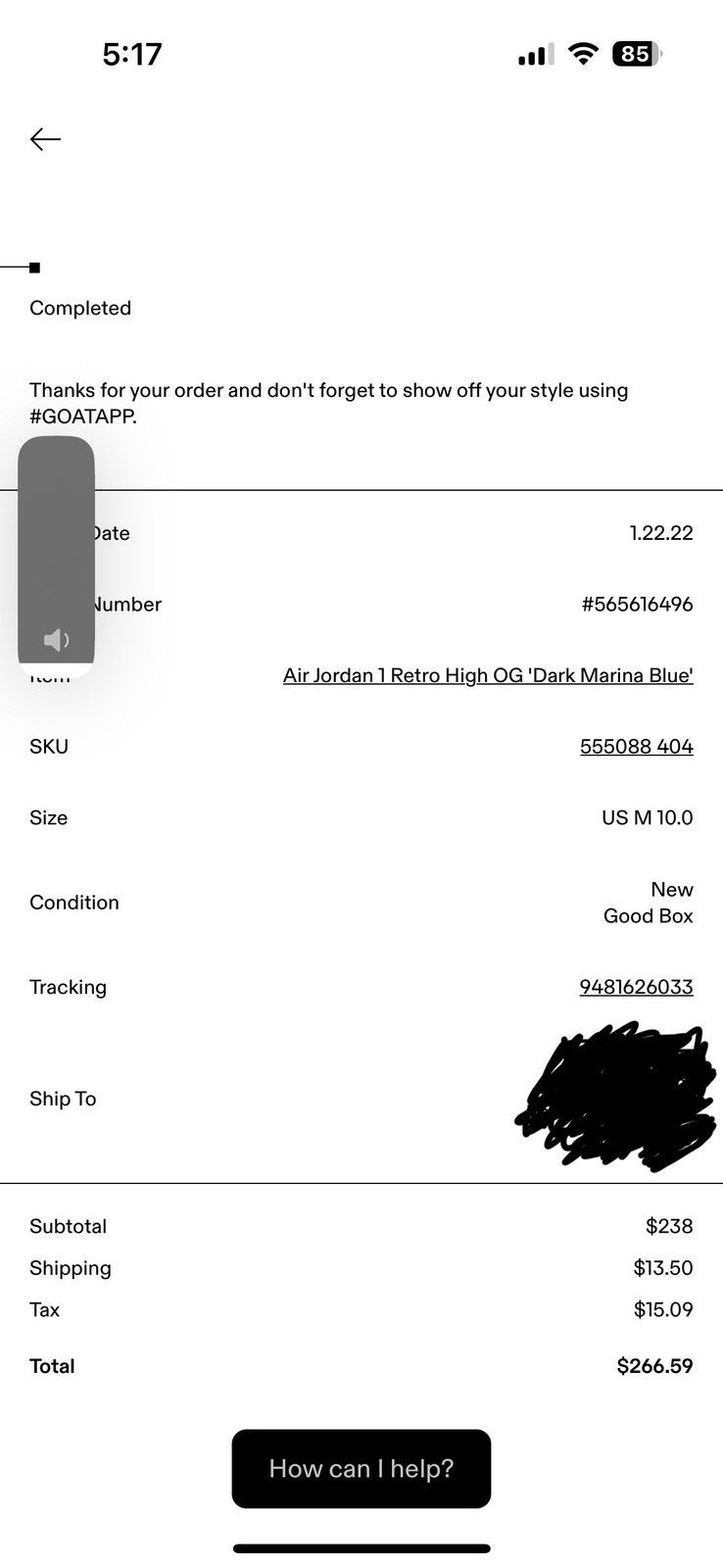 Jordan Brand Jordan 1 Retro High OG Dark Marina Blue Size US 10 / EU 43 - 18 Thumbnail