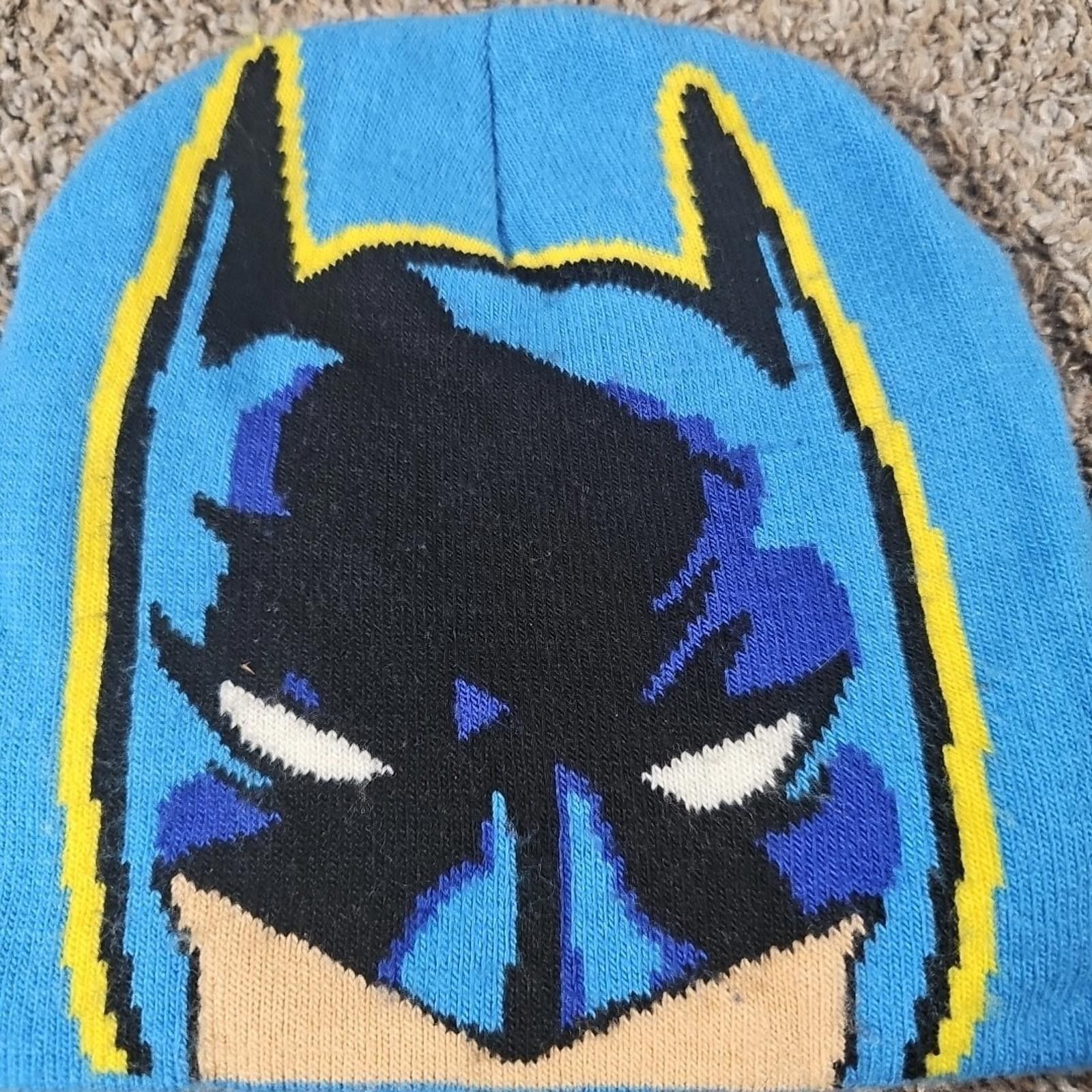 DC Comics Batman Big Logo 2T-5T DC Comics Knit Watch Winter Beanie Hat Size ONE SIZE - 2 Thumbnail