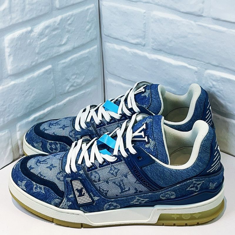 Louis Vuitton Louis Vuitton Trainer Series Blue Sneakers 0089 Size US 8 / EU 41 - 1 Thumbnail