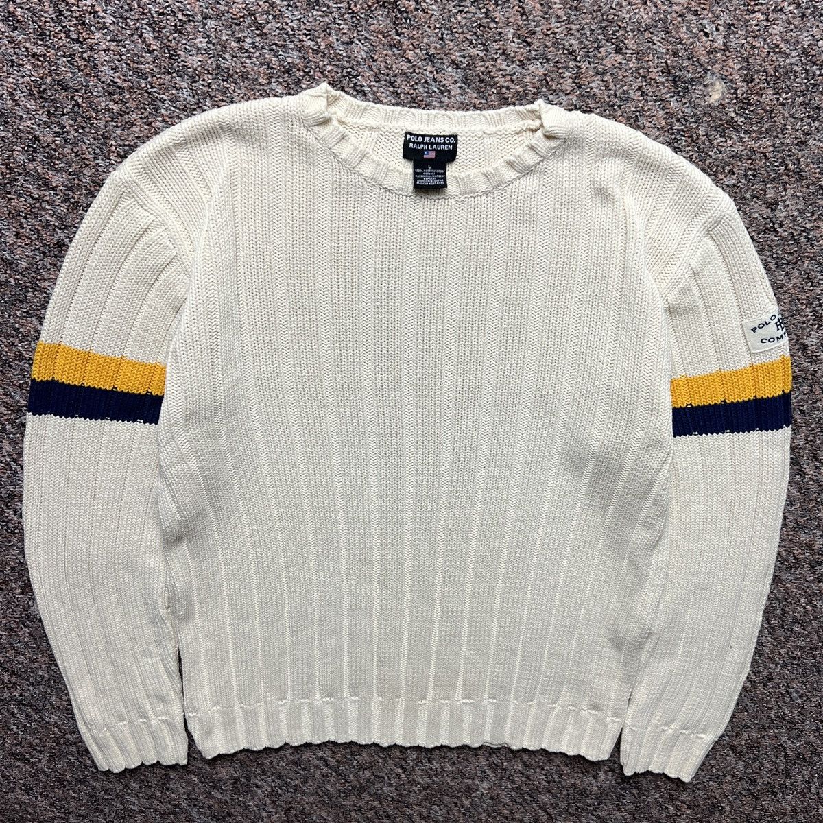 Polo Ralph Lauren × Vintage Vintage Polo Jeans Ralph Lauren Sweater Size US XL / EU 56 / 4 - 2 Thumbnail