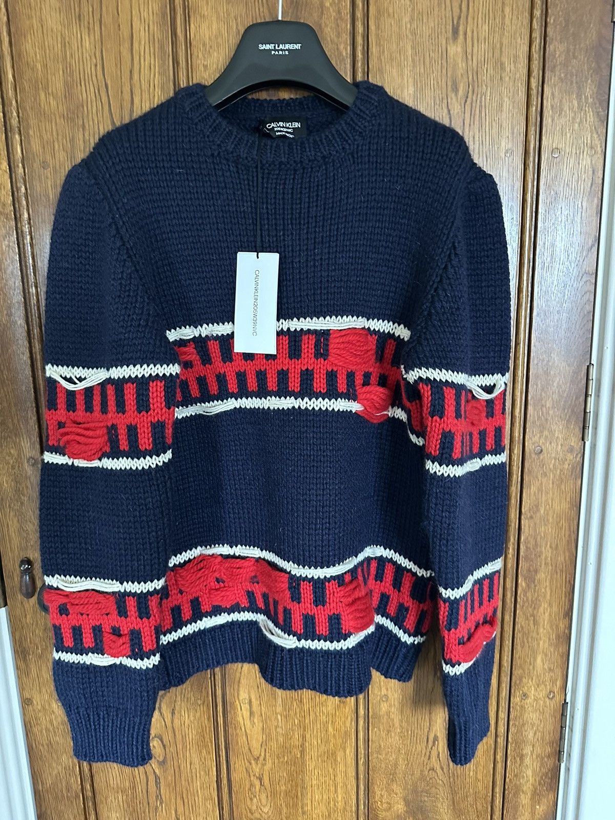 Calvin Klein 205W39NYC FW18 Calvin Klein 205w39nyc grail wool sweater RAF Simons Size US M / EU 48-50 / 2 - 2 Thumbnail