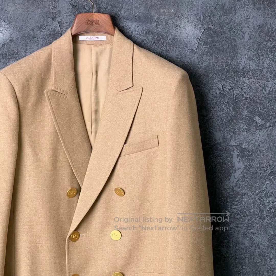 Valentino VALENTINO Camel Wool Casual Blazer. Size US S / EU 44-46 / 1 - 3 Thumbnail