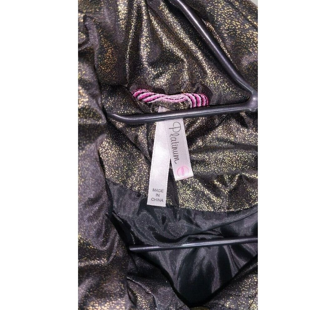 Other Pink Platinum Gold Shimmer Puffer Hooded Coat Girls Size 0 Size XS / US 0-2 / IT 36-38 - 4 Thumbnail