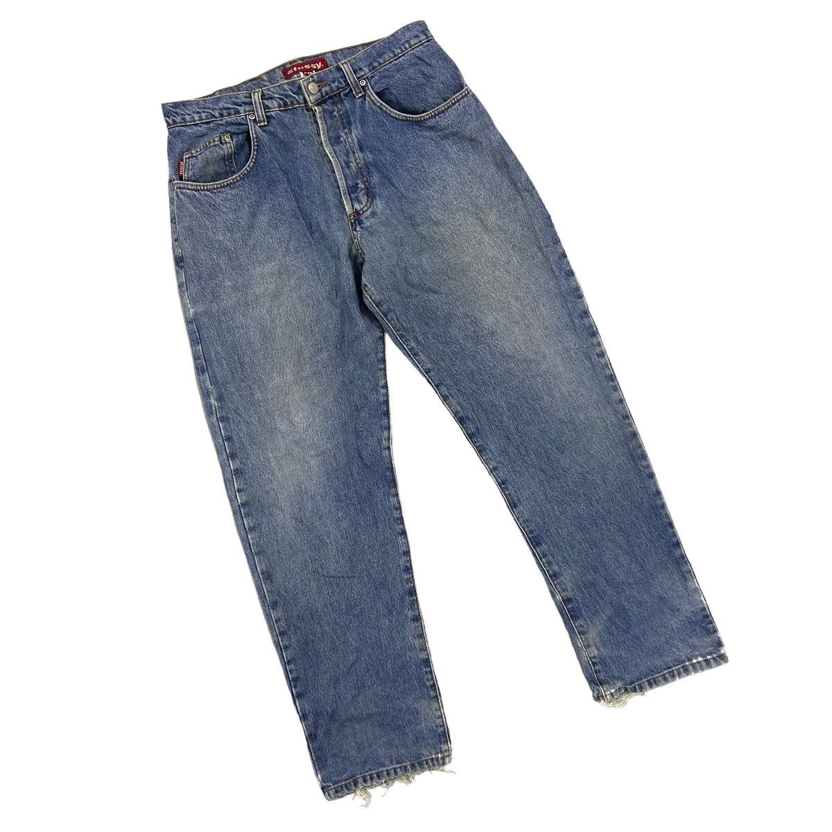 Stussy × Vintage Vintage Stussy Distressed Jeans Made in Usa Size US 34 / EU 50 - 6 Thumbnail