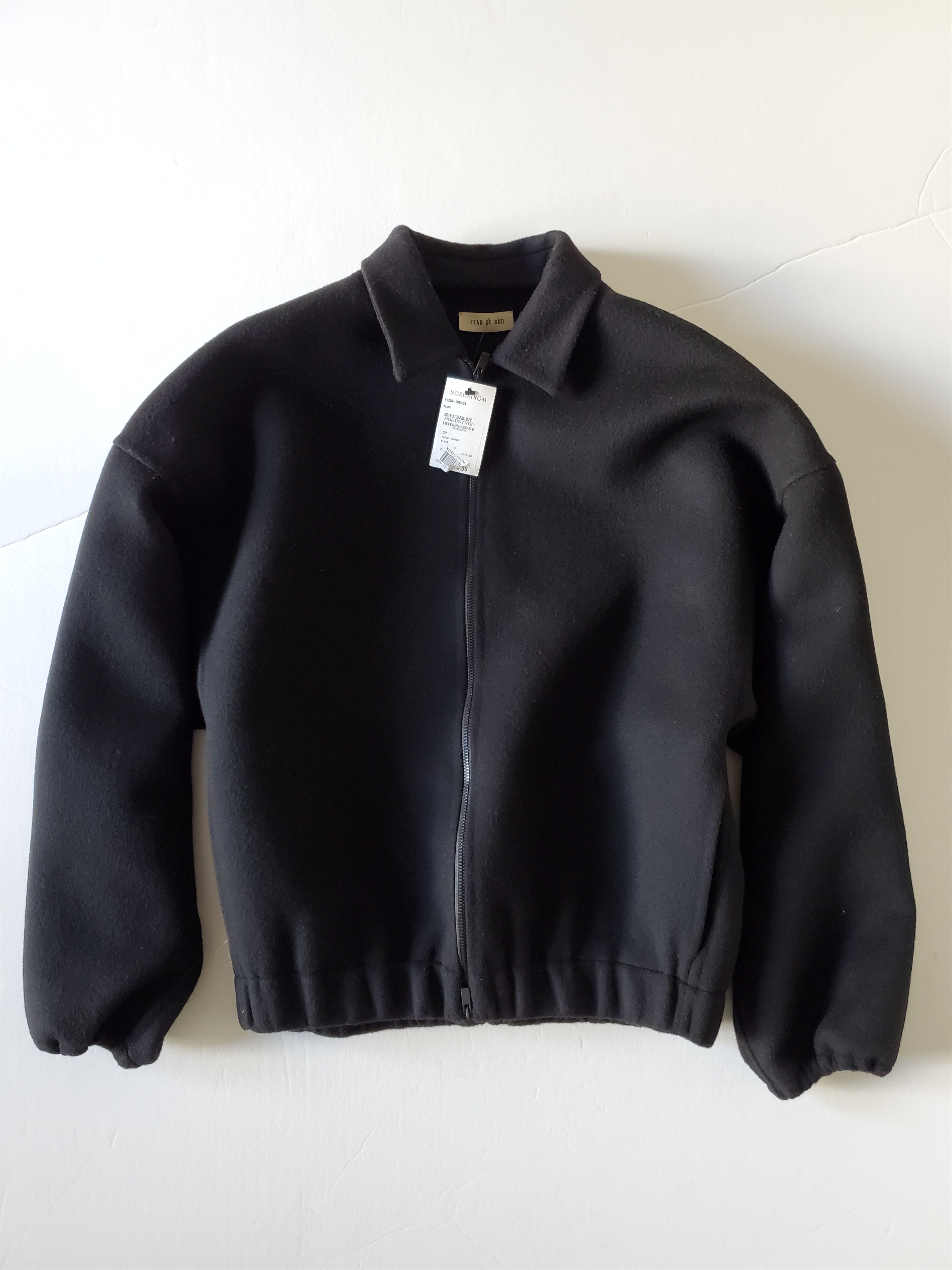 Pre-owned Fear Of God New  Eternal Virgin Wool & Cashmere Jacket $2395 In Black