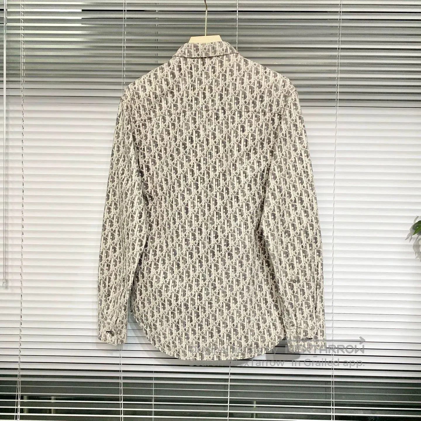 Dior Dior Oblique Denim Gray Shirt Jacket. Size US M / EU 48-50 / 2 - 2 Thumbnail