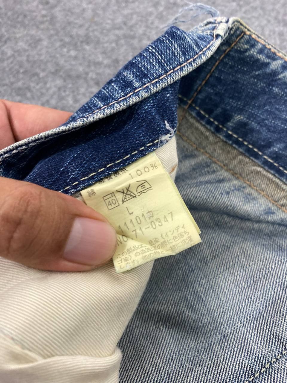 Johnbull johnbull japan single side pocket distressed denim Size US 34 / EU 50 - 13 Thumbnail