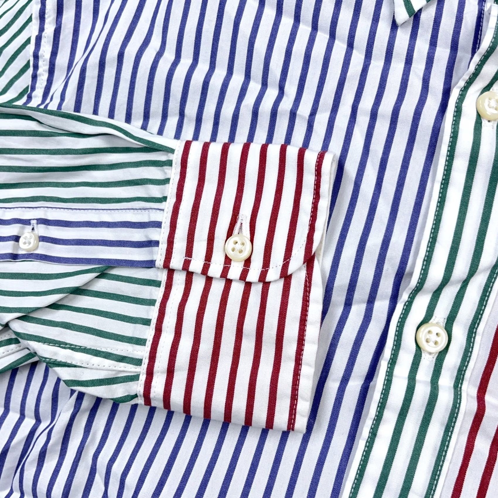 J.Crew J.CREW Shirt Men M Slim Fit Colorblock Button Up Multicolor Striped 2 Ply Poplin Preppy Casual Modern Size US M / EU 48-50 / 2 - 4 Thumbnail