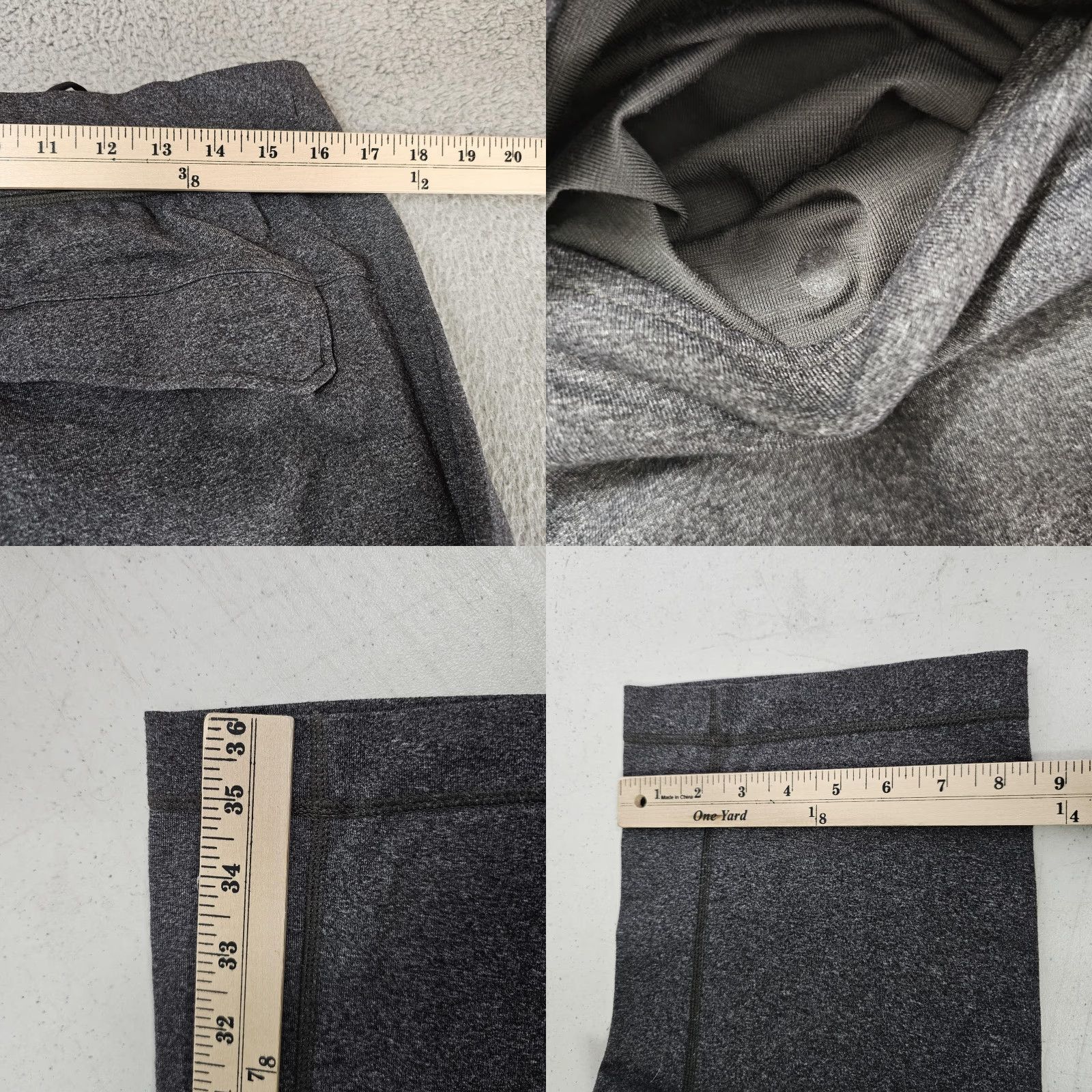 Lululemon Lululemon Jogger Pants Mens 32 Gray Knit Elastic Waist Pockets Running Athletic Size US 32 / EU 48 - 8 Thumbnail