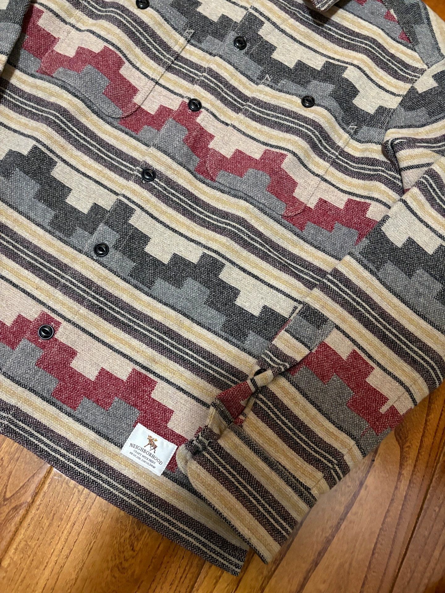 Neighborhood NEIGHBORHOOD TIPI Indian Vtg Jkt M Wool Blend 15AW Size US M / EU 48-50 / 2 - 5 Thumbnail