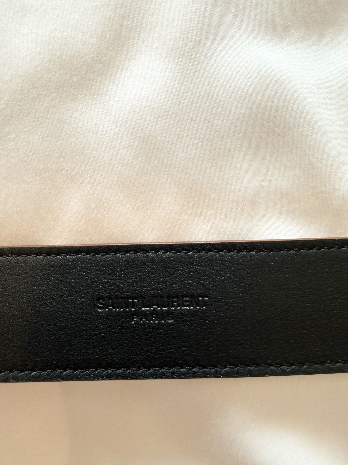 Saint Laurent Paris SAINT LAURENT CASSANDRE SUEDE BELT Size ONE SIZE - 5 Thumbnail