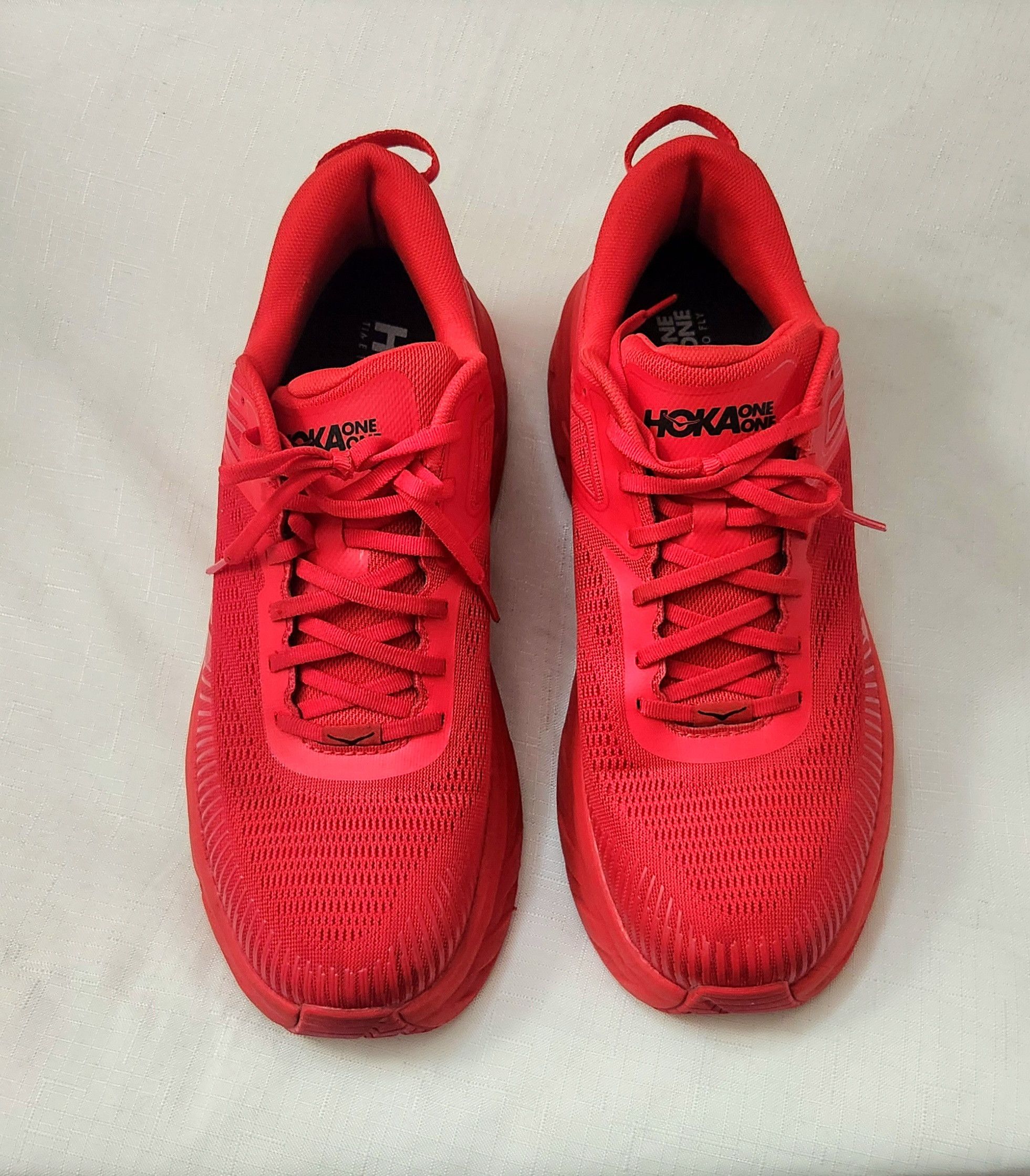 Hoka HOKA ONE ONE Bondi 7 High Risk Red 1110518-HRRB RARE SZ 11 Size US 11 / EU 44 - 5 Thumbnail