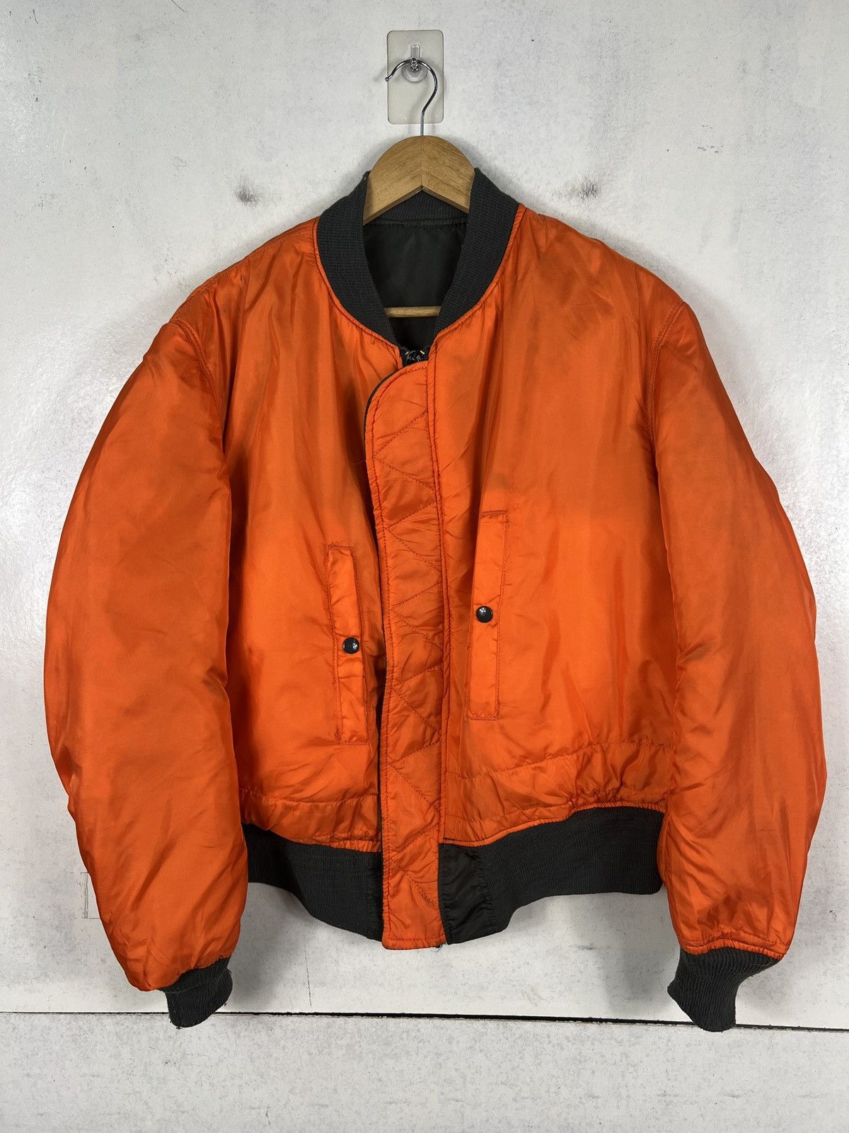Alpha Industries 🔥 VINTAGE RIOT ALPHA MA 1 REVERSIBLE BOMBER JACKET Size US L / EU 52-54 / 3 - 2 Thumbnail