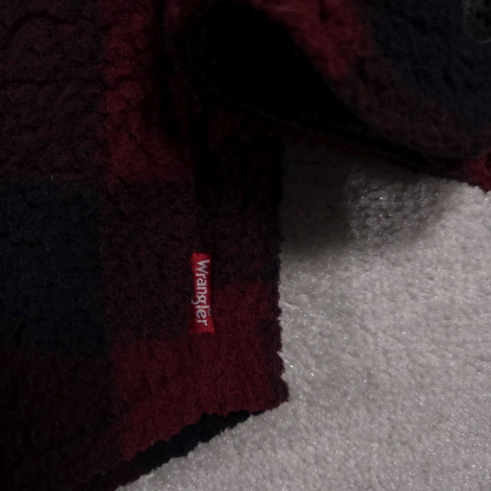 Wrangler VINTAGE Wrangler Jacket Mens XL Red Black Buffalo Plaid Fleece Sherpa Shacket Size US XL / EU 56 / 4 - 7 Thumbnail