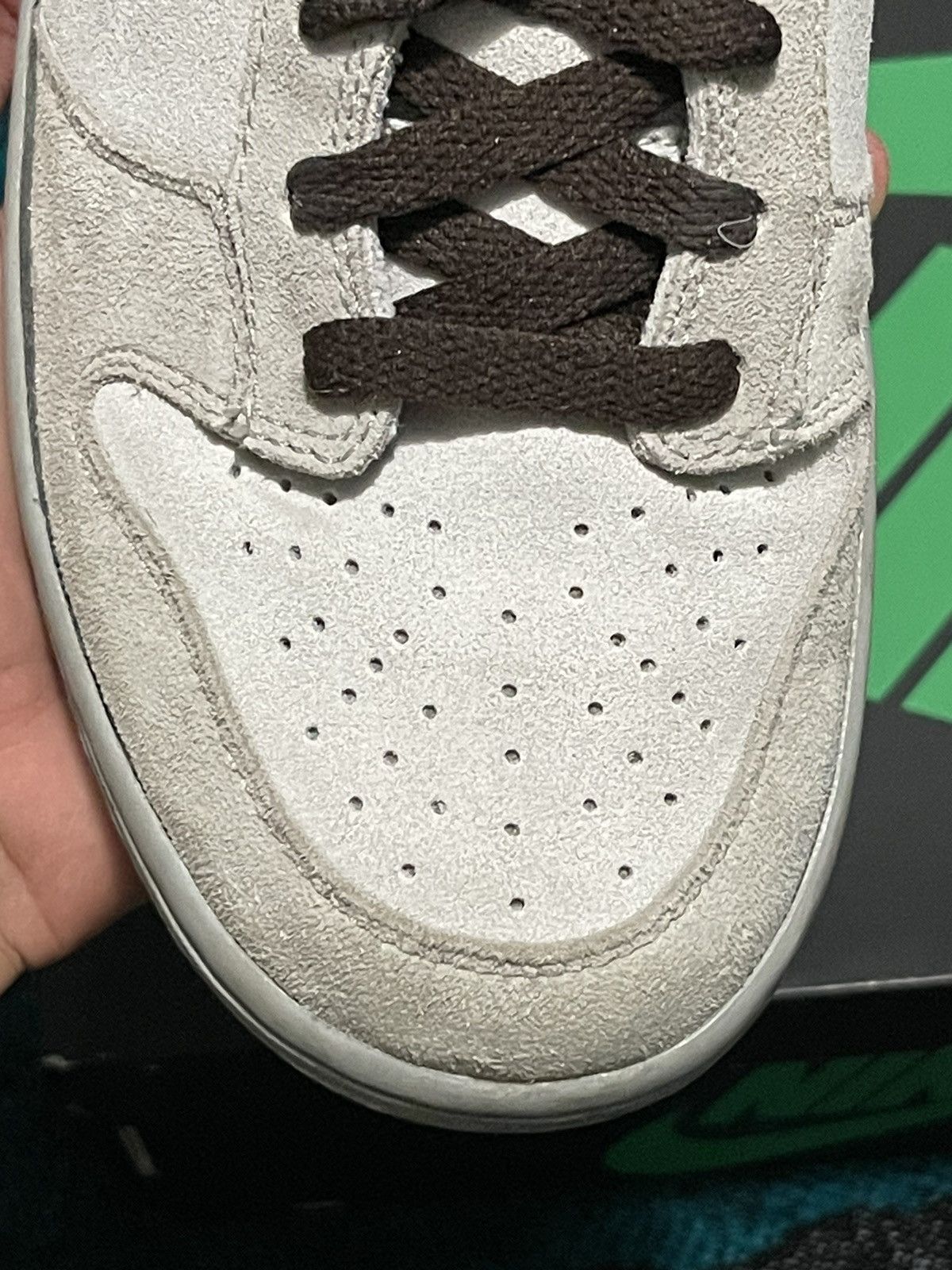 Nike 2006 Nike Dunk suede pearl grey black Size US 9.5 / EU 42-43 - 11 Thumbnail
