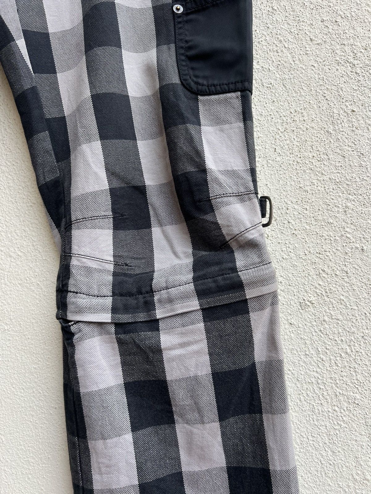 Japanese Brand VTG BATSU BOYS Japan Plaid Check Modular Bondage Trouser Size US 29 - 15 Thumbnail