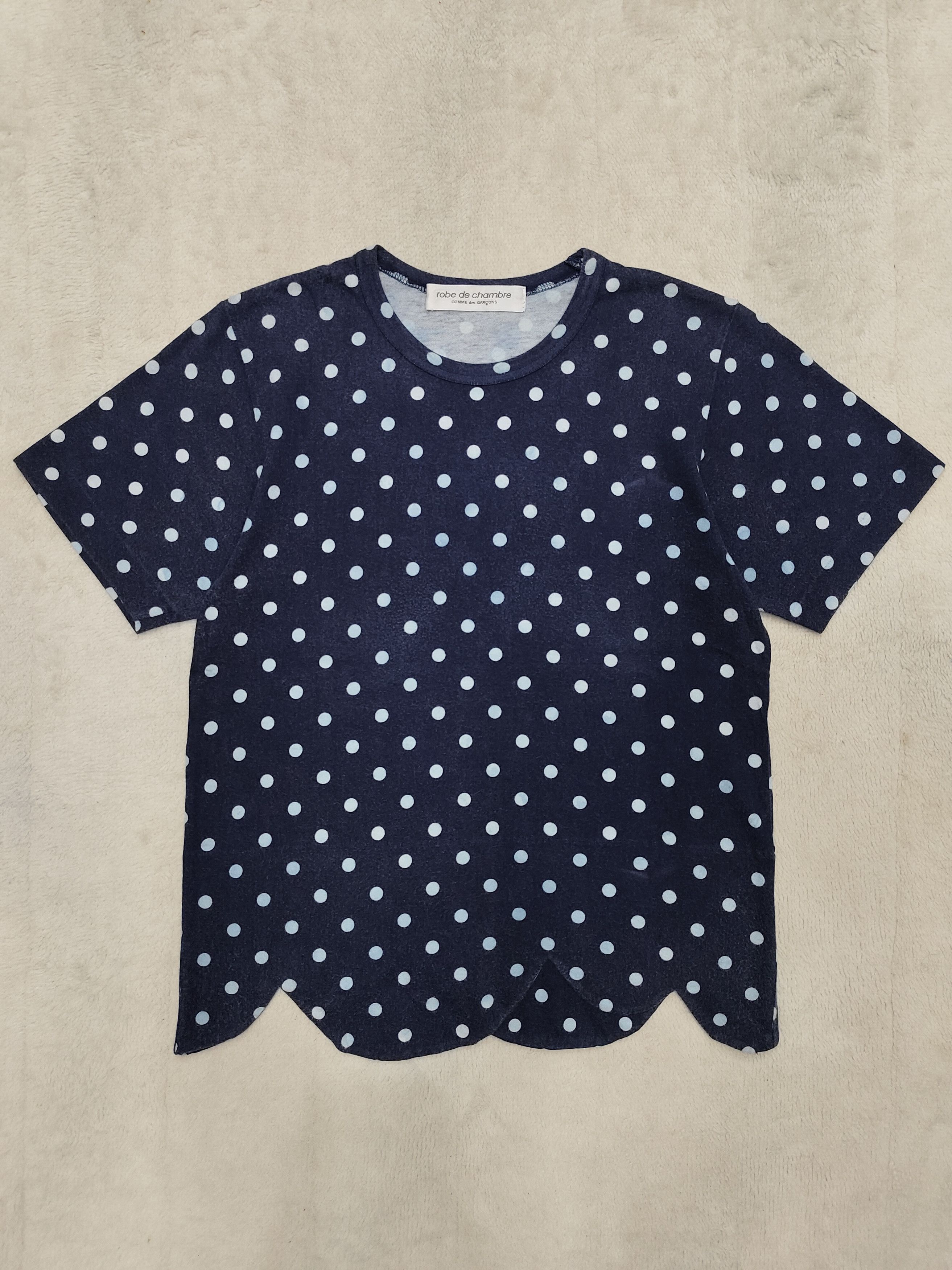 AD03 Comme Des Garcons 🇯🇵 Robe de Chambre Polkadot Tshirt