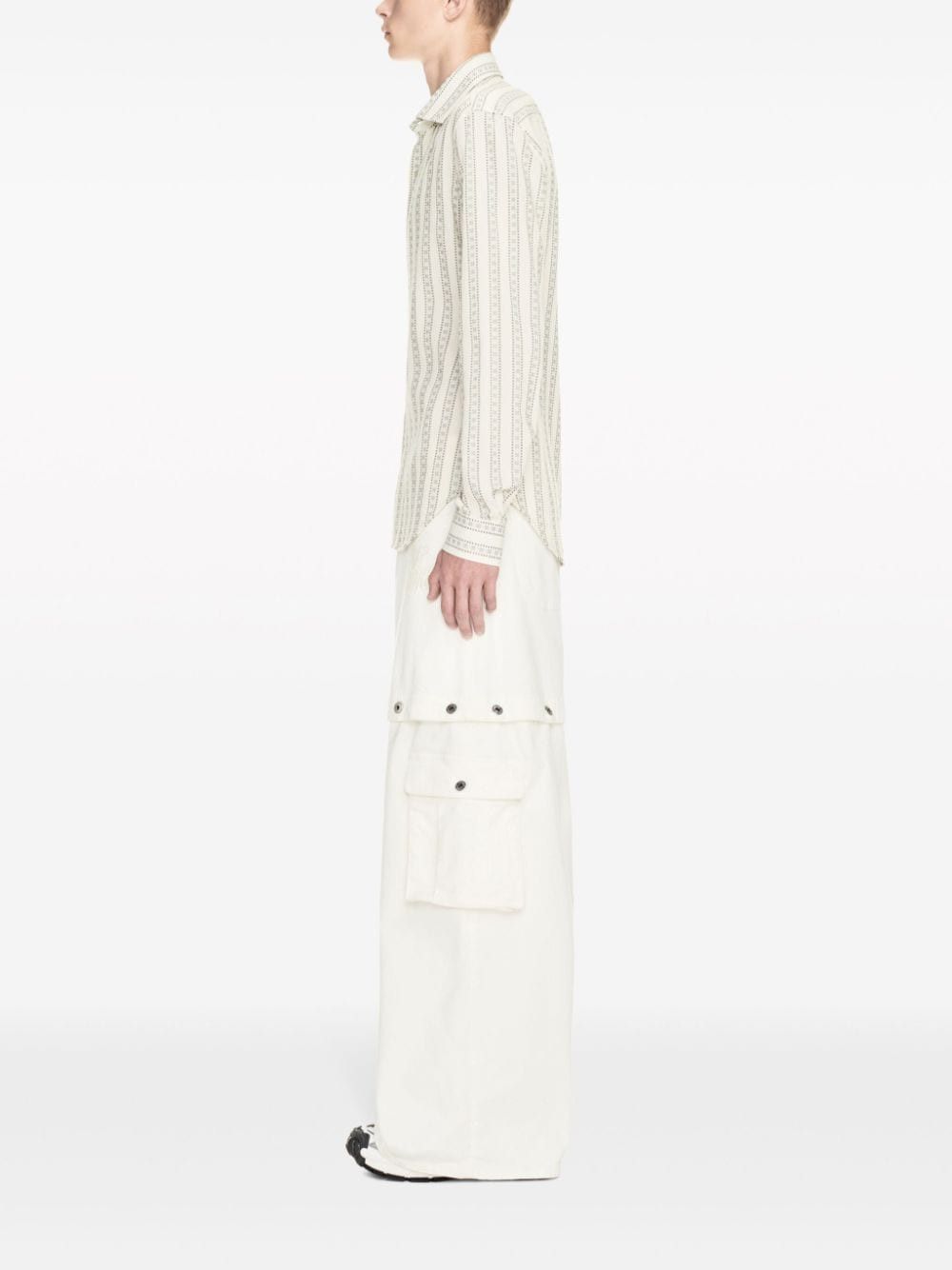 Off-White o1s22i1n1124 Five Pocket Jeans in White Size US 31 - 5 Thumbnail