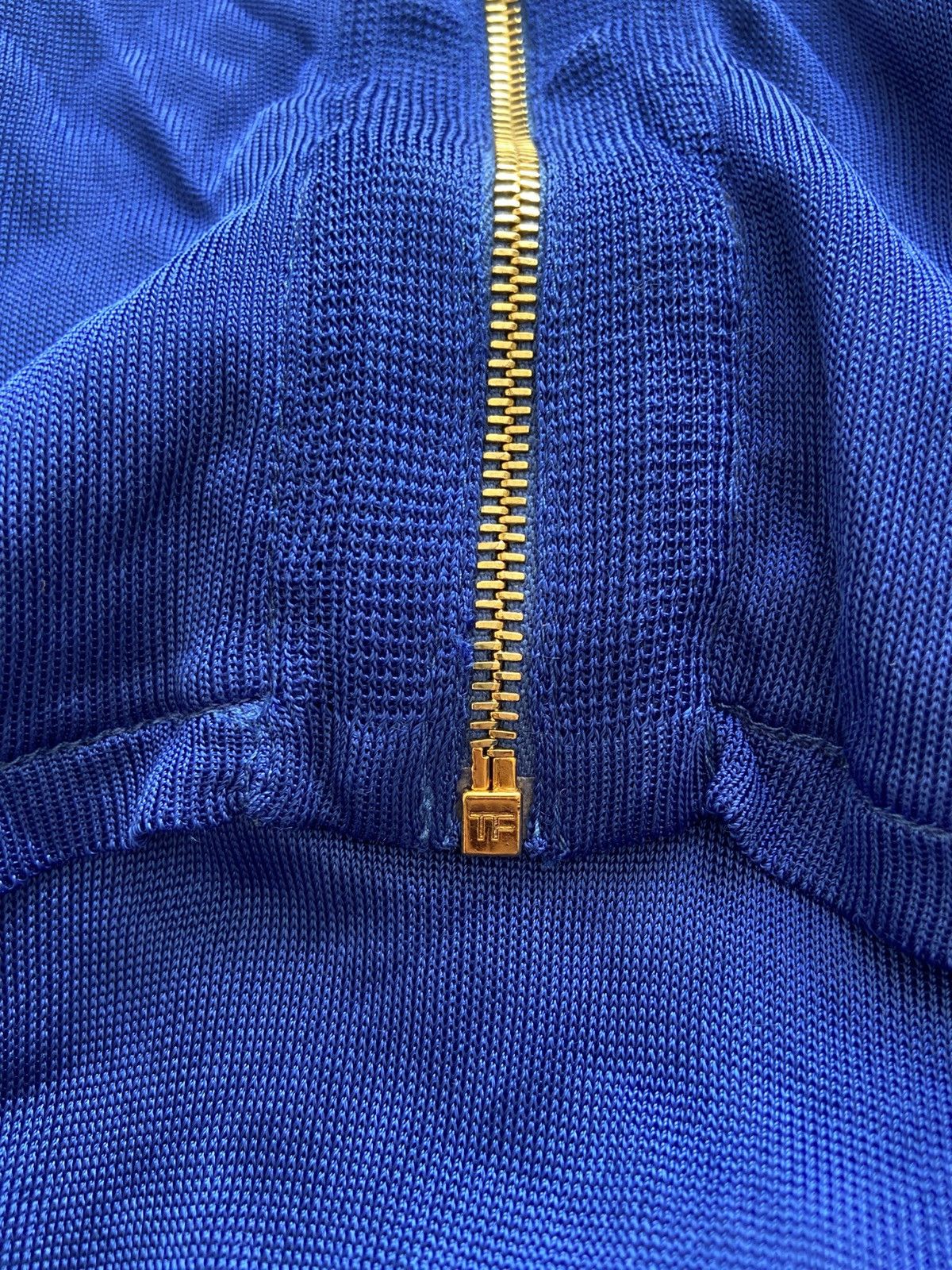Tom Ford Tom Ford Blue Viscose Zip Hooded Dress Size S / US 4 / IT 40 - 9 Thumbnail