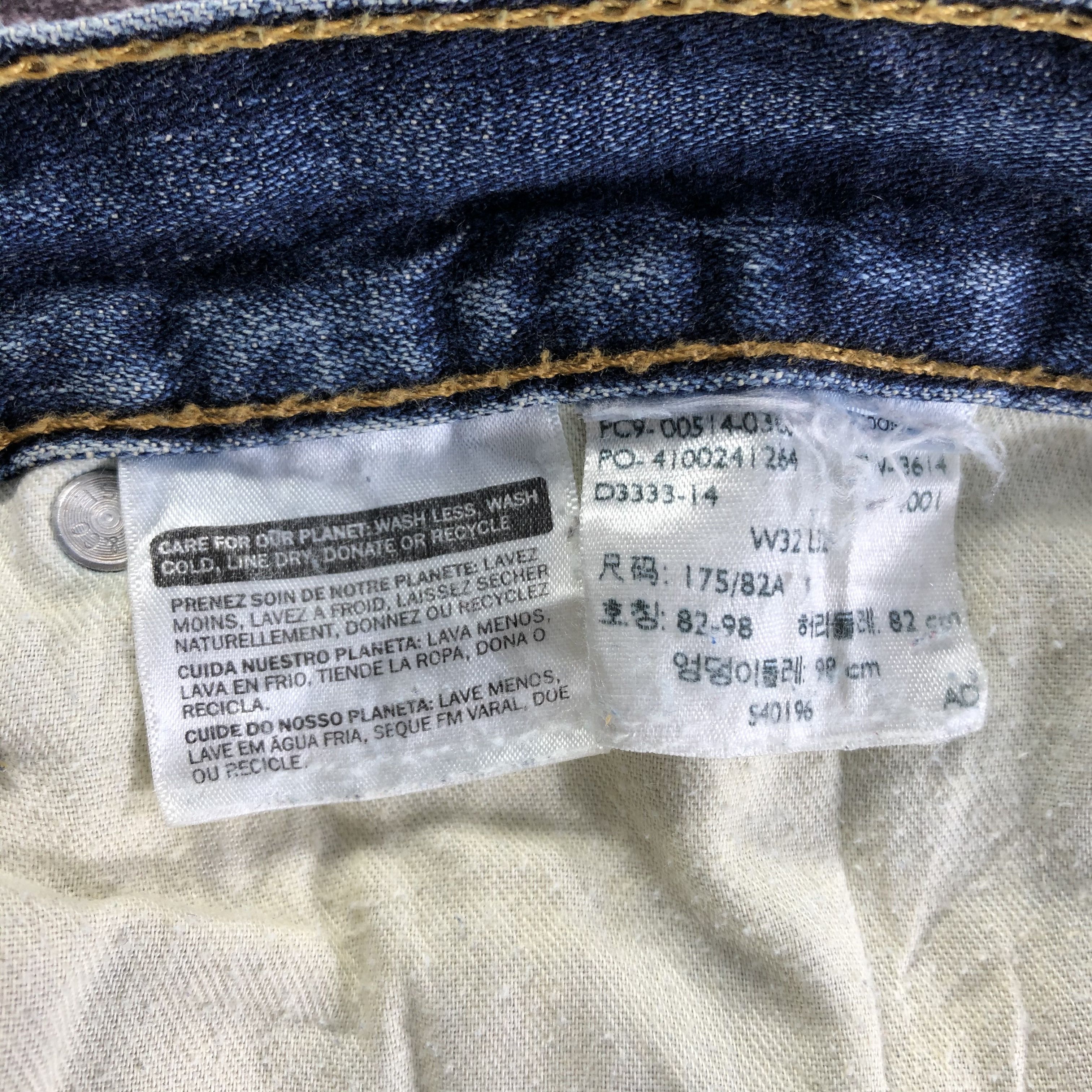 Levi's × Vintage Vintage Blue Wash Levis 514 Jeans-JM3436 Size 33" - 10 Thumbnail