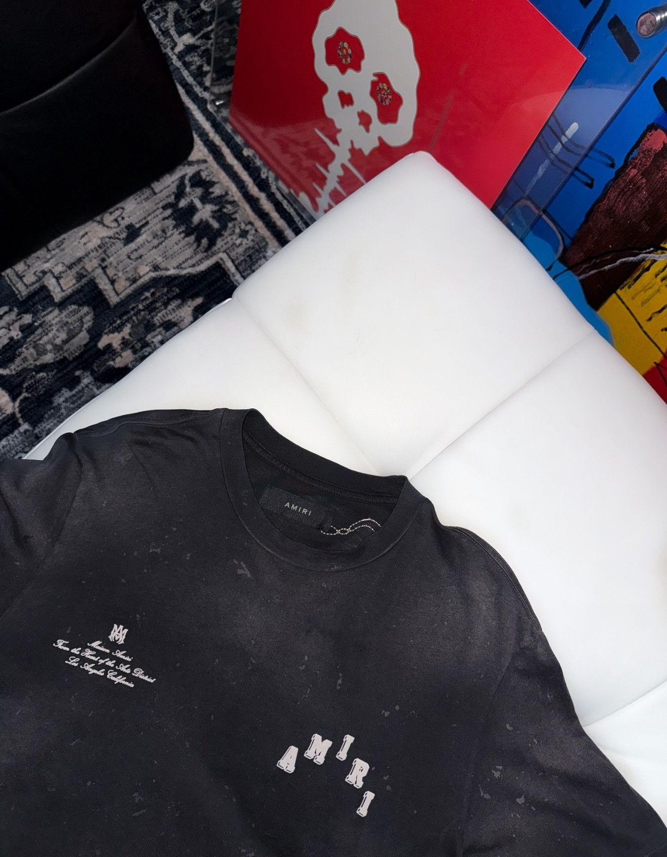 Amiri Amiri staggered logo t shirt Size US S / EU 44-46 / 1 - 3 Thumbnail