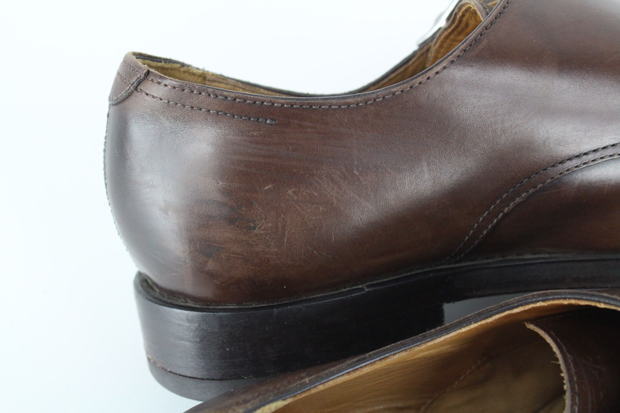 Suitsupply EU39.5 Brown Double Monk Leather Shoes 73440 Size US 6.5 / EU 39-40 - 14 Thumbnail