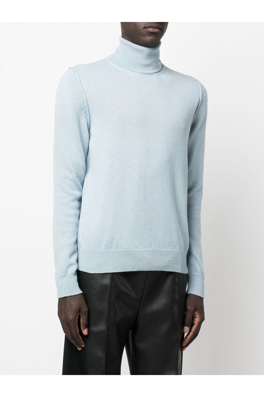 Maison Margiela o1y1124 Long Sleeves Turtleneck Sweater In Blue Size US S / EU 44-46 / 1 - 3 Thumbnail