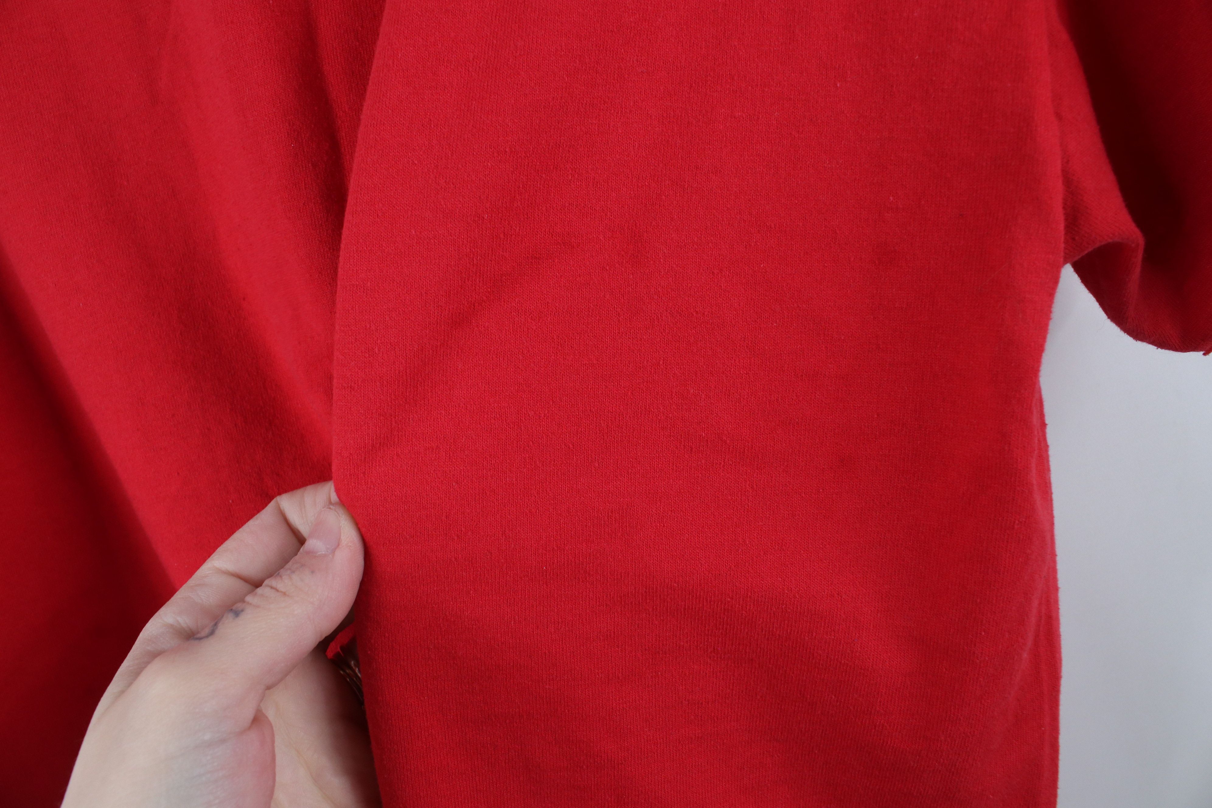 Vintage Vintage 90s Spell Out Annie Musical Play Cropped T-Shirt Red Size S / US 4 / IT 40 - 11 Thumbnail