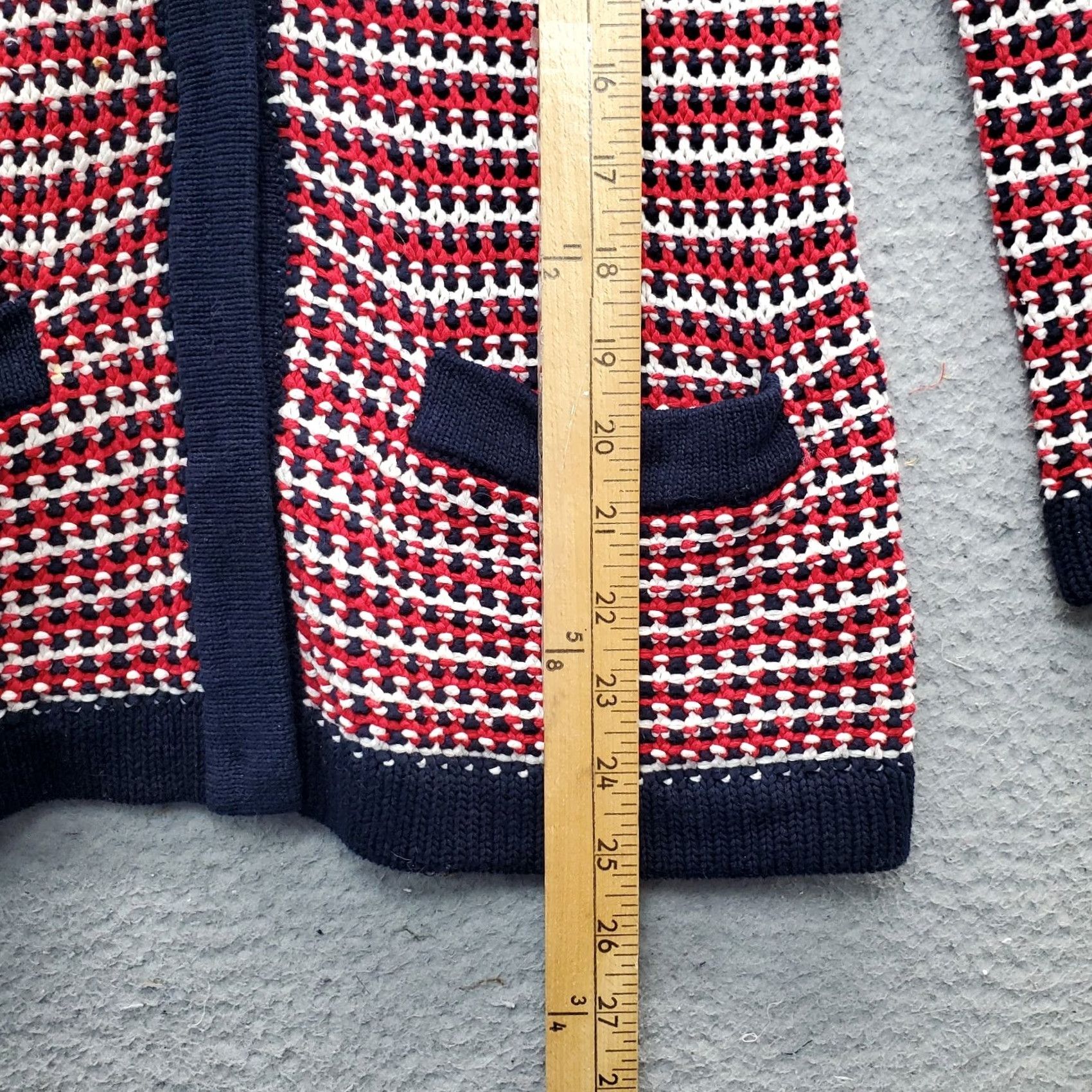 Talbots Talbots Cardigan Sweater Womens Petite Small Multicolor Knitted Striped Button Front Size S / US 4 / IT 40 - 5 Thumbnail