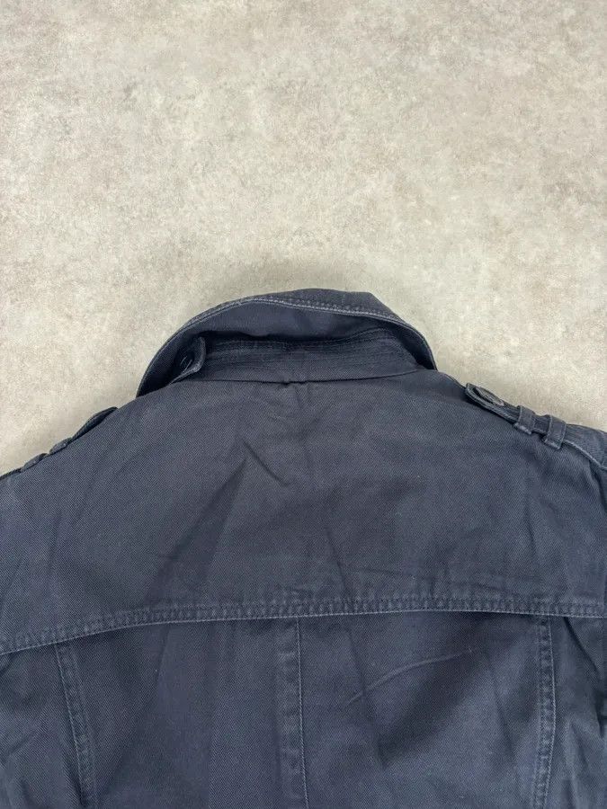 Dolce & Gabbana 2000s Dolce & Gabbana Navy Double-Breasted Cargo Trench Jacket Size US L / EU 52-54 / 3 - 7 Thumbnail