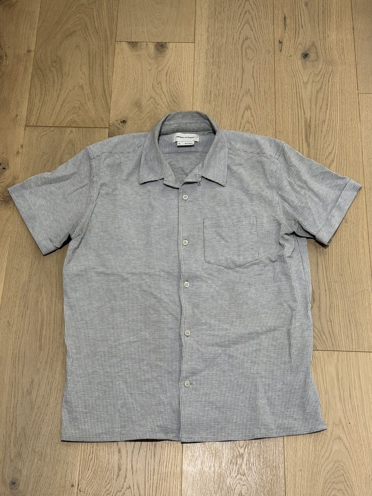 Ministry Of Supply Hybrid seersucker short sleeve shirt Size US M / EU 48-50 / 2 - 1 Thumbnail