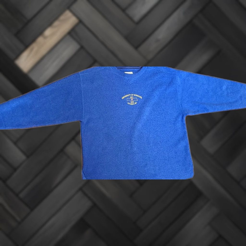 Vintage VINTAGE Gear for Sports Missouri Tigers Fleece Pullover Blue Mens XL Sweater Size US XL / EU 56 / 4 - 1 Thumbnail