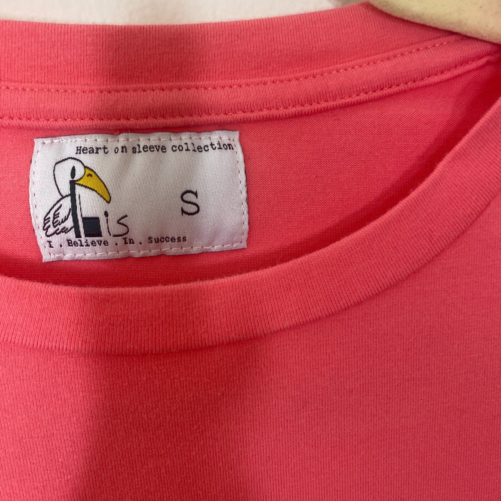 Other RARE Ibis Heart On Sleeve Pink Coral Tee Long Sleeve SM Size S / US 4 / IT 40 - 6 Thumbnail