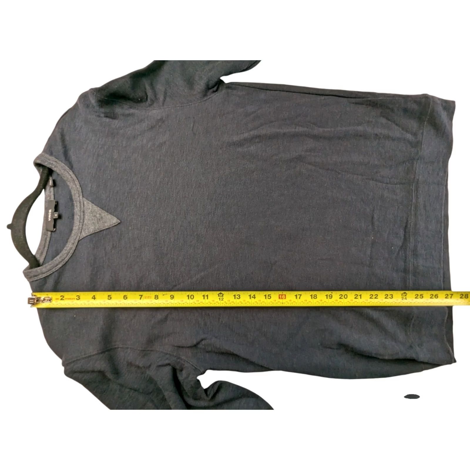 Vince Vince Sweater Mens M Dark Gray Crew Neck Long Sleeve Pullover golf outdoors Size Size US M / EU 48-50 / 2 - 6 Thumbnail
