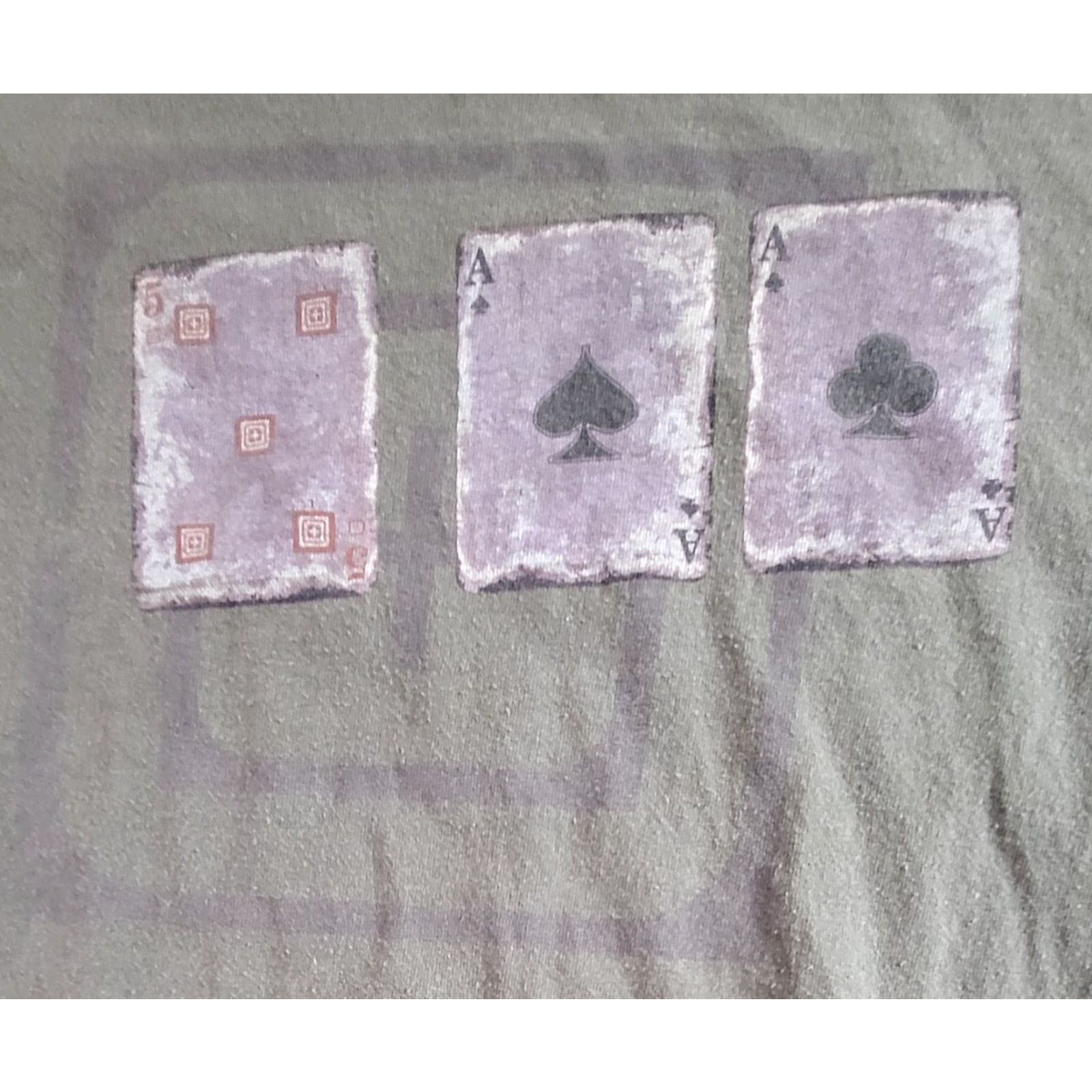 Vintage 5.11 Poker Cards Five Ace Ace - Tactical T-Shirt Mens Size L Size US L / EU 52-54 / 3 - 2 Thumbnail