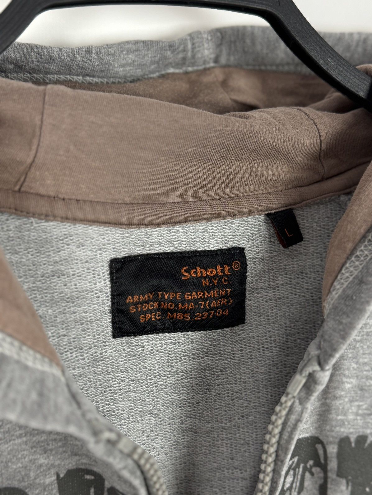 Schott Schott NYC Full Zip Hoodie Size US L / EU 52-54 / 3 - 5 Thumbnail