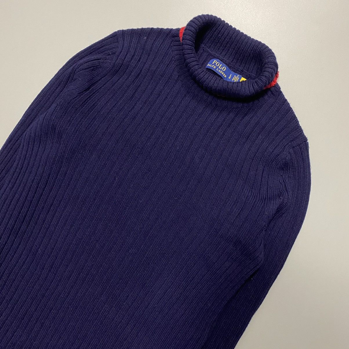 Polo Ralph Lauren Polo Ralph Lauren 100% Merino Wool Sweater Pull Over Size L / US 10 / IT 46 - 2 Thumbnail