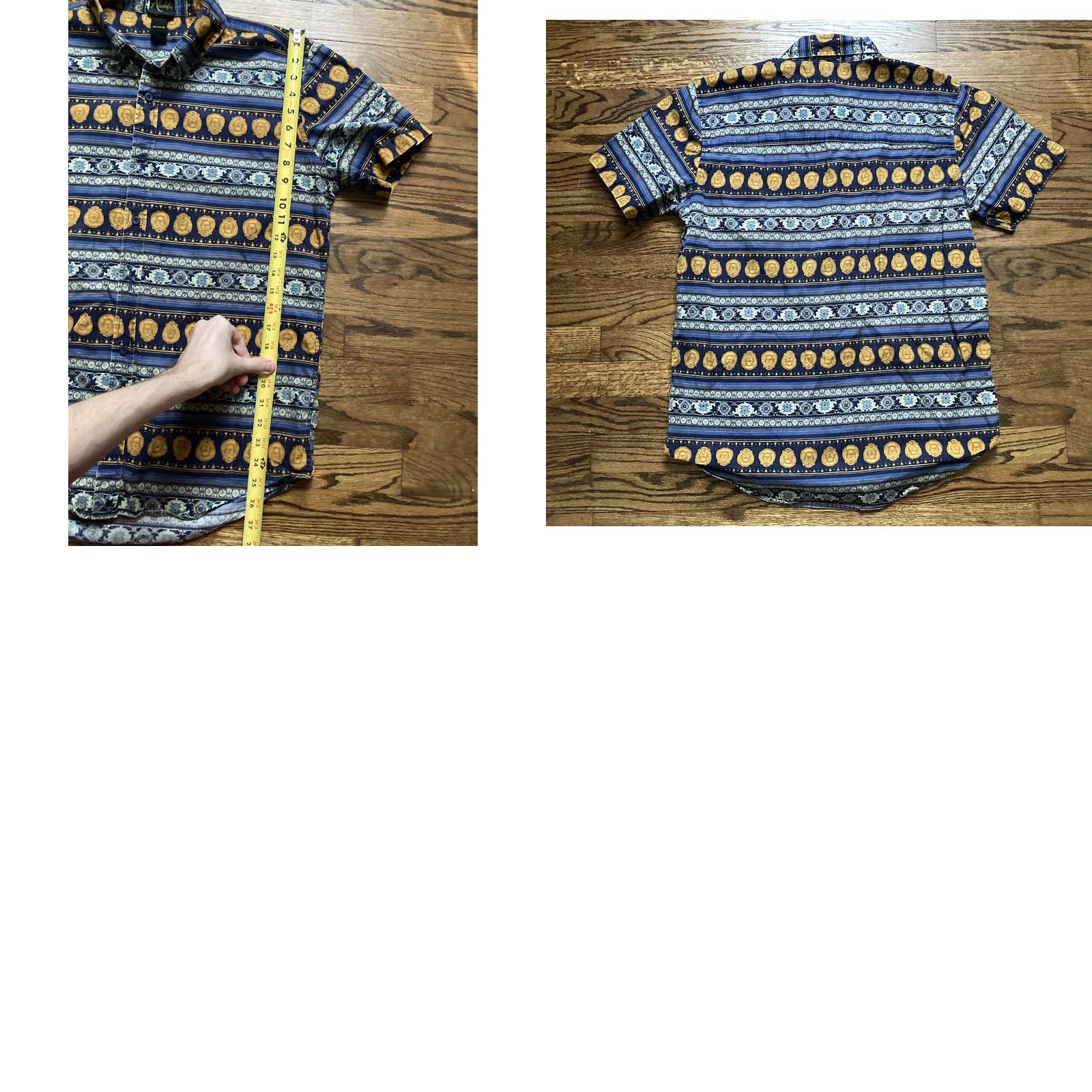 Disney Disney Aladdin Shirt Men M AOP Camp Hawaiian Button Up Short Sleeve Blue Graphic Print Hawaiian Theme 90s? Size US M / EU 48-50 / 2 - 8 Thumbnail