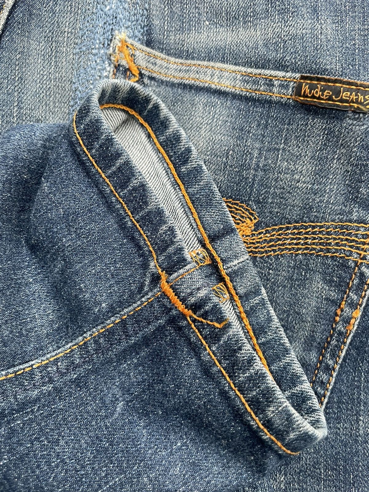 Nudie Jeans Vintage Nudie Faded & Distressed Denim Size US 30 / EU 46 - 10 Thumbnail