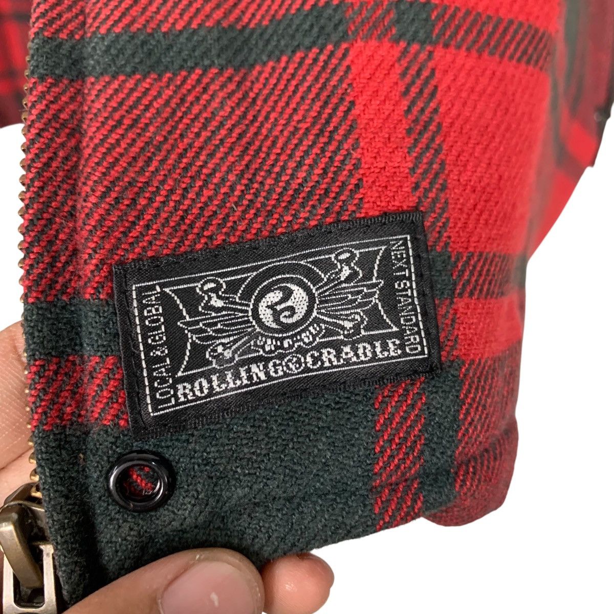 Japanese Brand ROLLING CRADLE Buffalo Check Pattern Work Jacket #2714-C122 Size US M / EU 48-50 / 2 - 18 Thumbnail