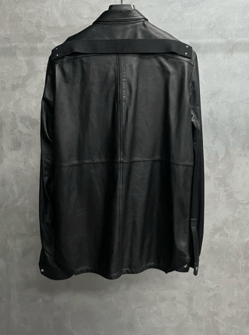 Rick Owens Rick Owens Buttoned Leather Long Coat Size US M / EU 48-50 / 2 - 2 Thumbnail