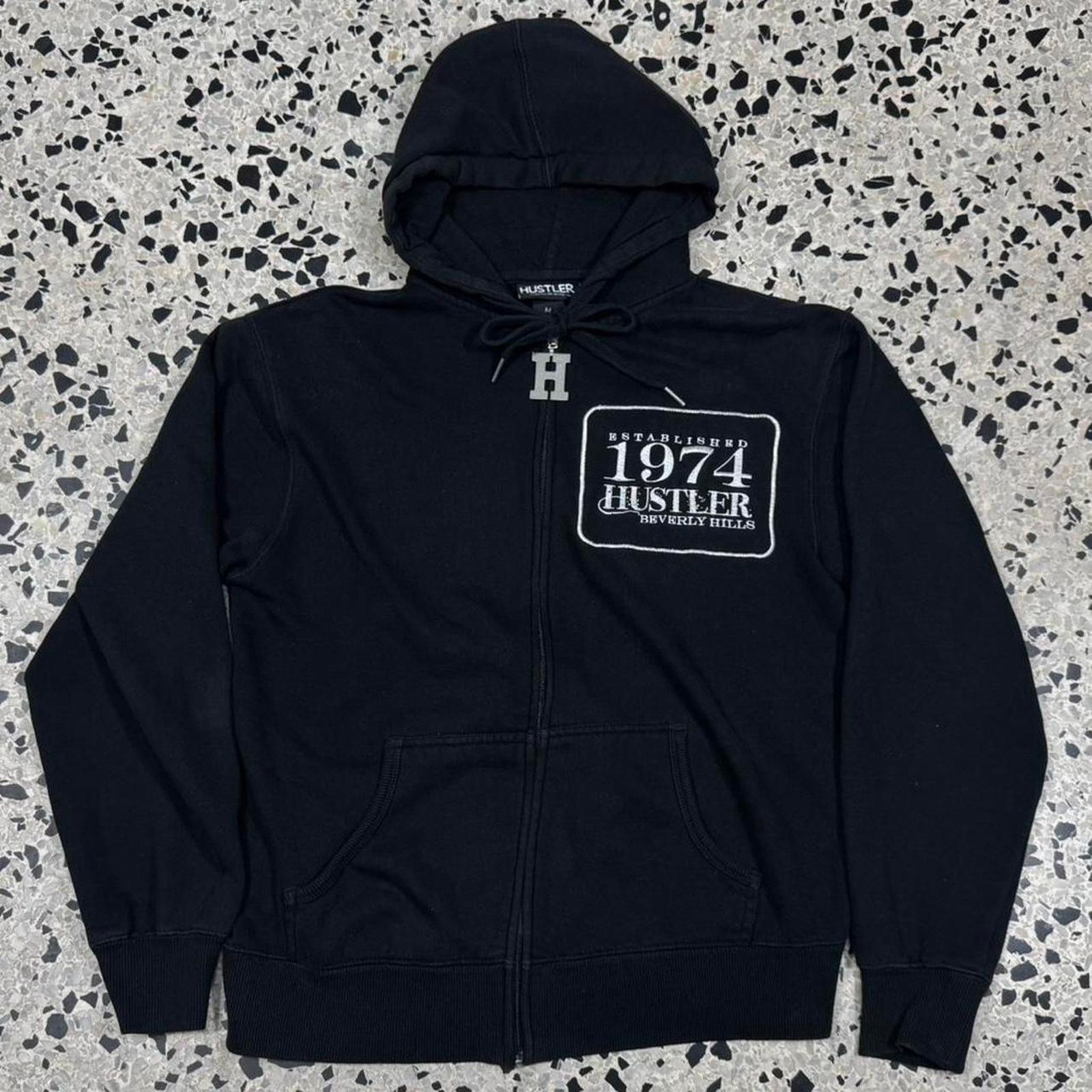 Vintage VINTAGE Y2K HUSTLER MAGAZINE EMBROIDERED ZIP UP PROMO HOODIE Size US M / EU 48-50 / 2 - 3 Thumbnail