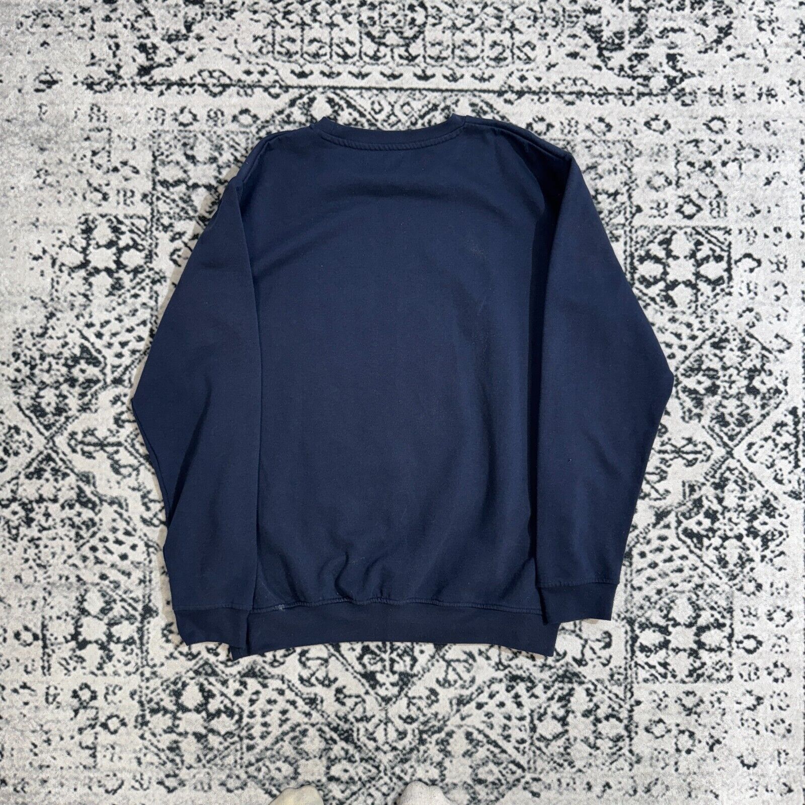 Vintage Vintage Unisex Navy Cotton Crewneck Size XL Wolf Travis 90s Size US XL / EU 56 / 4 - 7 Thumbnail